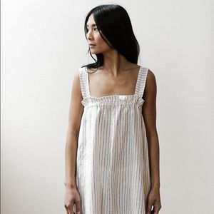 Open Air Museum Striped Linen Dress size XS